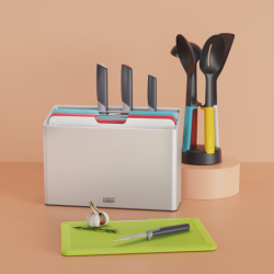 4-piece Utensil Set with Storage Stand - Elevate Slim