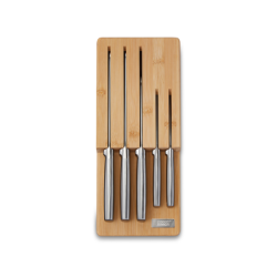 Conjunto de 5 Facas e Bloco - Elevate Steel