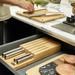 Conjunto de 5 Facas e Bloco - Elevate Steel