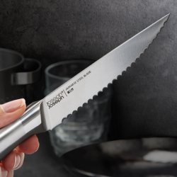 Vertical Knife Set with Bamboo Storage Tray - Elevate Steel