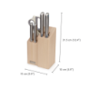 5-piece Knife & Scissor Set with Block - Elevate