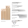 5-piece Knife & Scissor Set with Block - Elevate