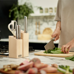 5-piece Knife & Scissor Set with Block - Elevate