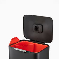 Cubo de Basura 60L Negro - Totem Max