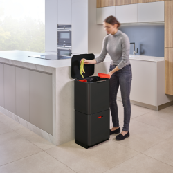Cubo de Basura 60L Negro - Totem Max