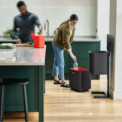 Cubo de Basura 60L Negro - Totem Max