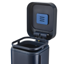 Balde do Lixo com Pedal 40L Azul - Porta