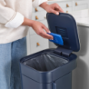 Balde do Lixo com Pedal 40L Azul - Porta
