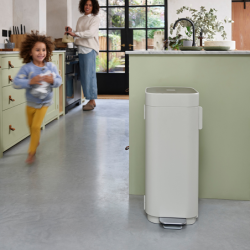 Easy-Empty Pedal Bin 40L Grey - Porta
