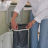 Balde do Lixo com Pedal 40L Cinza - Porta