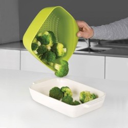 Square Colander Green