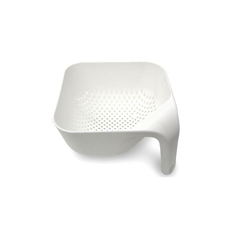 Square Colander White