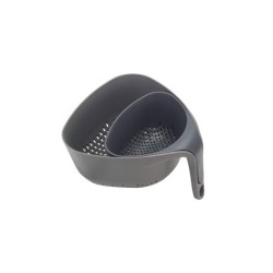 2-Piece Nesting Colander Set Grey - Nest