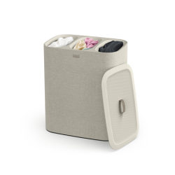 90L Laundry Separation Basket Ecru - Tota Trio