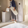 90L Laundry Separation Basket Ecru - Tota Trio