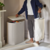 90L Laundry Separation Basket Ecru - Tota Trio