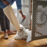 90L Laundry Separation Basket Ecru - Tota Trio