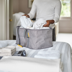 Cesto de Ropa Colapsable 35L Gris - Hold-All