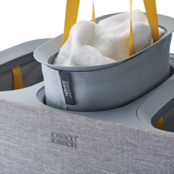 90L Laundry Separation Basket Grey - Tota Trio