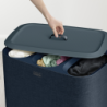 90L Laundry Separation Basket Black - Tota Trio