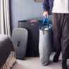 Cesto para Roupa Tripartido 90L Preto - Tota Trio