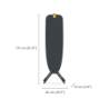 Easy-Store Ironing Board Black - Glide Compact