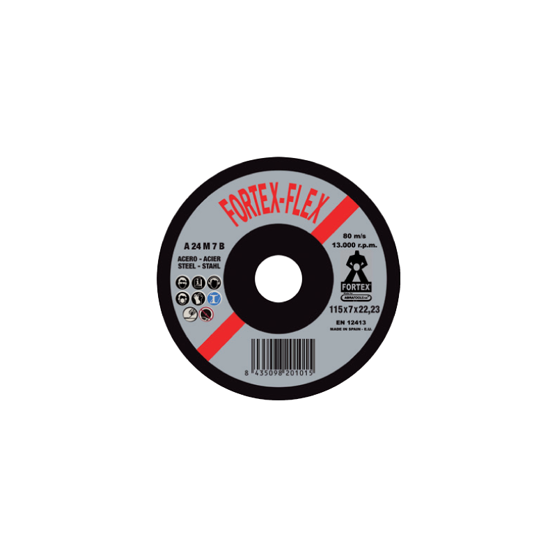 Disco de Desbaste Acero 150 x 7 x 22 mm FORTEX Disco de Desbaste Acero 150 x 7 x 22 mm FORTEX