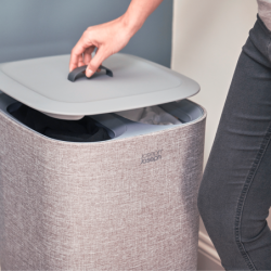Juego 2 Cestas para Ropa Gris - Love Laundry