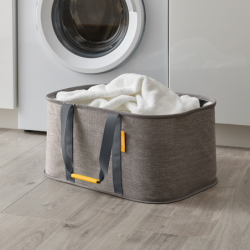 Juego 2 Cestas para Ropa Gris - Love Laundry