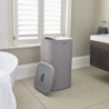 2-Pieces Grey Laundry Basket Set - Love Laundry