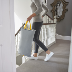 Juego 2 Cestas para Ropa Gris - Love Laundry