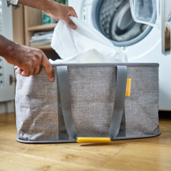 Juego 2 Cestas para Ropa Gris - Love Laundry