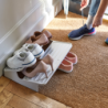 Large Space-saving Shoe Rack Ecru - Shoe-In