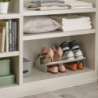 Large Space-saving Shoe Rack Ecru - Shoe-In