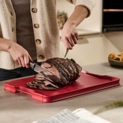 Multi-function Chopping Board Large Red - Cut&Carve