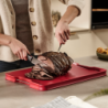 Multi-function Chopping Board Extra Large Red - Cut&Carve