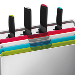 Juego 4 Tablas de Corte y 4 Cuchillos - Folio Icon Plus