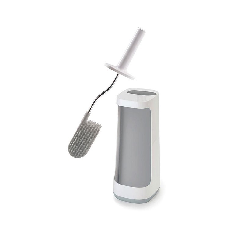 Escobilla para Inodoro con Compartimento - Flex Plus Gris