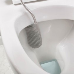 Escobilla para Inodoro con Compartimento - Flex Plus Gris