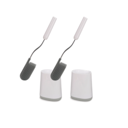 Set of 2 Toilet Brushes White/Light Grey - Flex Lite