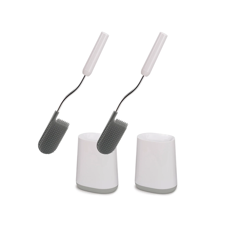 Set of 2 Toilet Brushes White/Light Grey - Flex Lite