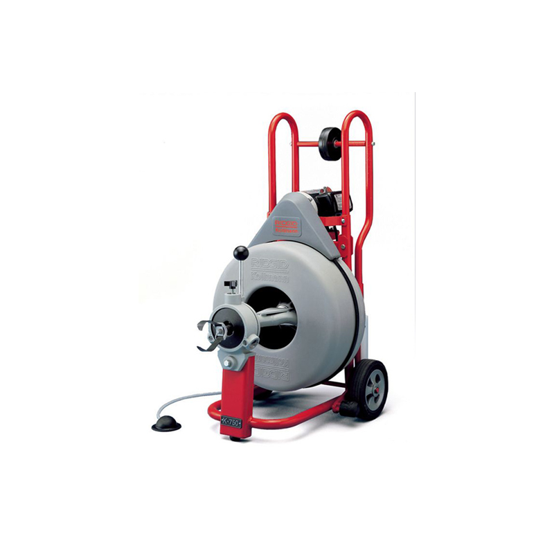 Máquina com Luvas de Limpeza de Esgotos de PVC, AUTOFEED, Conjunto de Ferramentas Standard 5⁄8' e Cabo C-100 RIDGID
