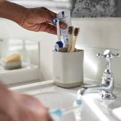 Small Toothbrush Caddy Ecru - Easystore