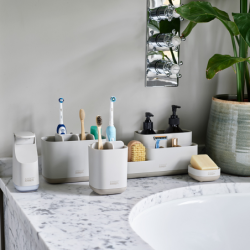 Small Toothbrush Caddy Ecru - Easystore