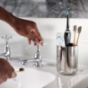Stainless Steel Toothbrush Caddy - Easystore Luxe
