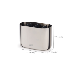 Large Stainless Steel Toothbrush Caddy - Easystore Luxe