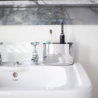 Large Stainless Steel Toothbrush Caddy - Easystore Luxe