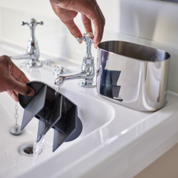Large Stainless Steel Toothbrush Caddy - Easystore Luxe