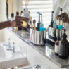 Large Stainless Steel Toothbrush Caddy - Easystore Luxe