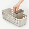 Bathroom Storage Basket Slimline Ecru - Easystore